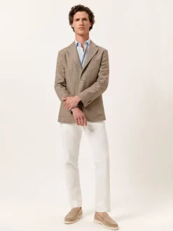 New Slim Fit Overdye Poplin Shirt with Open Collar Camisas Casuais