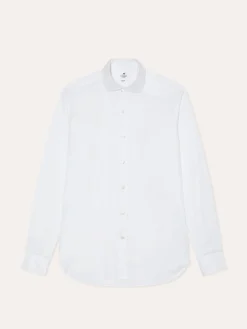 Discount Slim Fit Oxford Shirt with Dublin Collar and Double Cuffs Camisas Clássicas