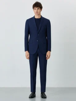 New Slim Fit Prince Of Wales Suit In Wool Fatos