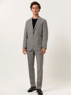 Outlet Slim Fit Prince of Wales Suit in Wool Fatos
