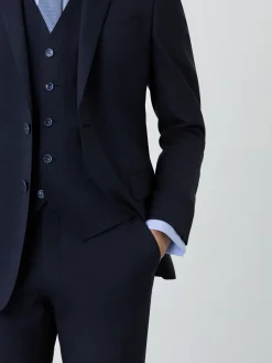 Online Slim Fit Prince Of Wales 3 Pieces Suit In Wool-elastane Blend Fatos