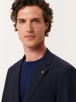 Best Slim Fit Prince of Wales Suit in Wool Fatos