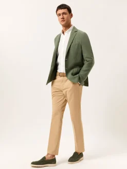 Hot Slim Fit Shirt in 100% Linen Camisas Casuais|Camisas Casuais