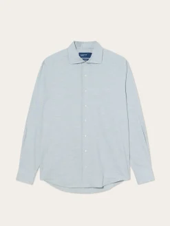 Online Slim Fit Soft Cotton Flannel Shirt With Newport Collar Camisas Casuais