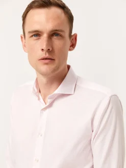 Hot Slim Fit Striped Shirt with Dublin Collar Camisas Clássicas