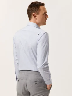Online Slim Fit Striped Shirt with Newport Collar Camisas Clássicas