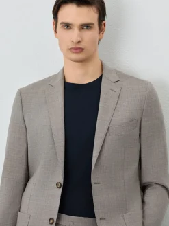 Discount Slim Fit Suit In Wool Fatos