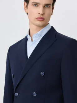 Slim Fit Suit In Wool Blend Fatos
