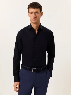 Best Slim Fit Travel jersey Shirt in Comfort Cotton Camisas Clássicas|Camisas Clássicas