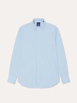 Outlet Slim Fit Travel Poplin Shirt in Comfort Cotton Camisas Clássicas|Camisas Clássicas