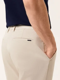 New Slim fit Twill Garment Dye Casual Trousers Calças Casuais