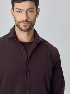 Discount Soft Needledcord Garment dye shirt Camisas Casuais