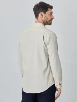 Discount Soft Needledcord Garment dye shirt Camisas Casuais
