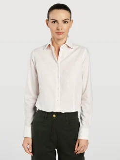 Outlet Striped Classic Shirt MULHER Camisas