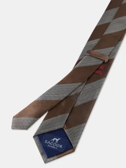 Best Striped Pattern 100% Silk Tie 7,5cm Gravatas