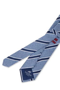 Outlet Striped Pattern 100% Silk Tie 7,5cm Gravatas