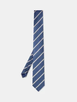 Hot Striped Pattern 100% Silk Tie 7,5cm Gravatas