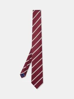 Hot Striped Pattern 100% Silk Tie 7,5cm Gravatas