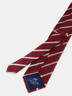 Hot Striped Pattern 100% Silk Tie 7,5cm Gravatas