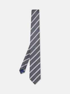 Hot Striped Pattern 100% Silk Tie 7,5cm Gravatas
