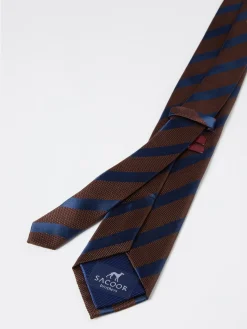 Best Striped Pattern 100% Silk Tie 7,5cm Gravatas