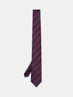 Best Striped Pattern 100% Silk Tie 7,5cm Gravatas