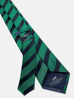 Best Striped Pattern 100% Silk Tie 7,5cm Gravatas