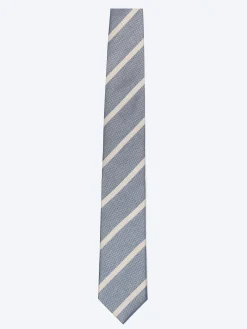 Sale Striped Pattern 100% Silk Tie 7,5cm Gravatas