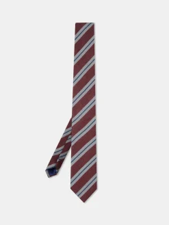 Best Striped Pattern 100% Silk Tie 7,5cm Gravatas