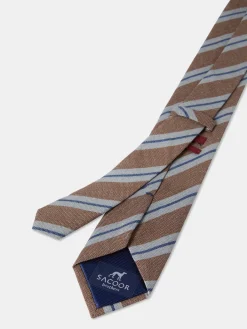Best Striped Pattern 100% Silk Tie 7,5cm Gravatas