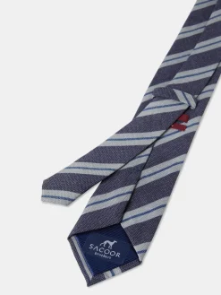 Best Striped Pattern 100% Silk Tie 7,5cm Gravatas