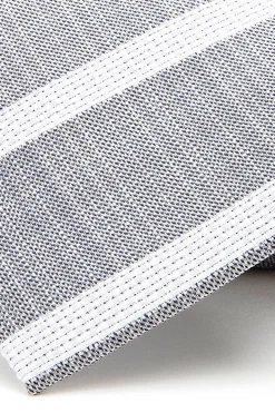 Online Striped Pattern Tie 100% Silk 8cm Gravatas
