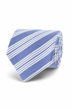 Sale Striped Pattern Tie 100% Silk 8cm Gravatas