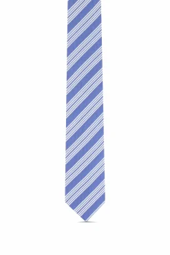 Sale Striped Pattern Tie 100% Silk 8cm Gravatas