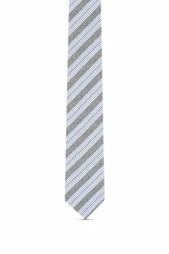 Sale Striped Pattern Tie 100% Silk 8cm Gravatas