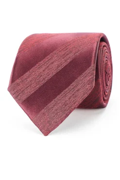 Discount Striped Pattern Tie 100% Silk 8cm Gravatas