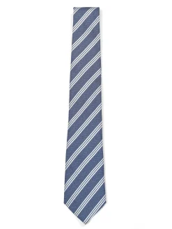 Clearance Striped Pattern Tie 100% Silk 8cm Gravatas