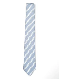 Clearance Striped Pattern Tie 100% Silk 8cm Gravatas