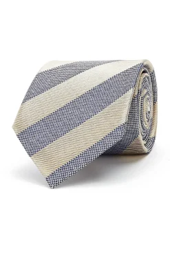 Sale Striped Pattern Tie 100% Silk 8cm Gravatas