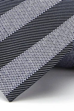 Sale Striped Pattern Tie 100% Silk 8cm Gravatas