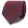 Hot Striped Pattern Tie 100% Silk 8cm Gravatas