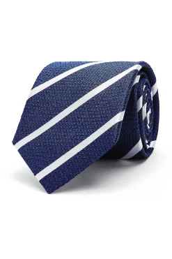 Clearance Striped Pattern Tie 100% Silk 8cm Gravatas