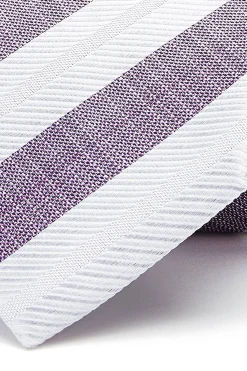 Hot Striped Pattern Tie 100% Silk 8cm Gravatas