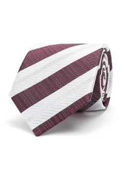 Hot Striped Pattern Tie 100% Silk 8cm Gravatas