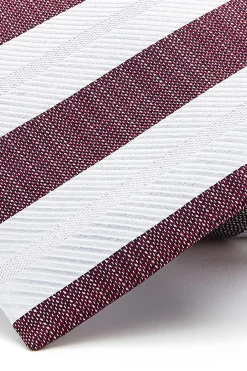 Hot Striped Pattern Tie 100% Silk 8cm Gravatas