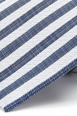 New Striped Pattern Tie 100% Silk 8cm Gravatas