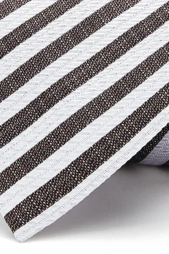 New Striped Pattern Tie 100% Silk 8cm Gravatas