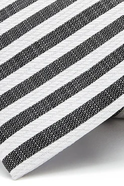 New Striped Pattern Tie 100% Silk 8cm Gravatas