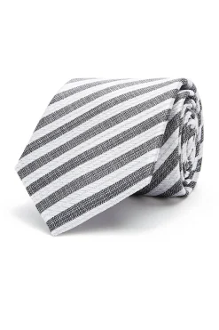 New Striped Pattern Tie 100% Silk 8cm Gravatas
