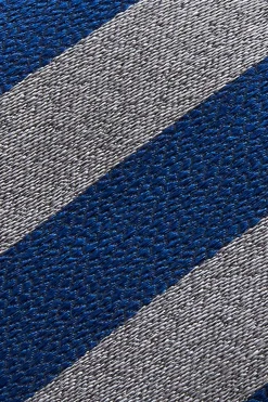 New Striped Pattern Tie Silk and Wool Blend 7,5cm Gravatas
